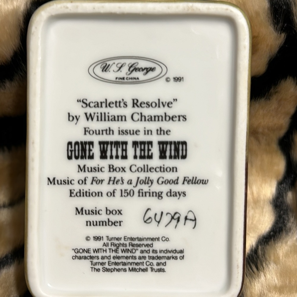 Gone With The Wind music box - Picture 8 of 8